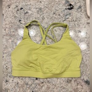 Lululemon Athletica Wasabi Green Sports Bra